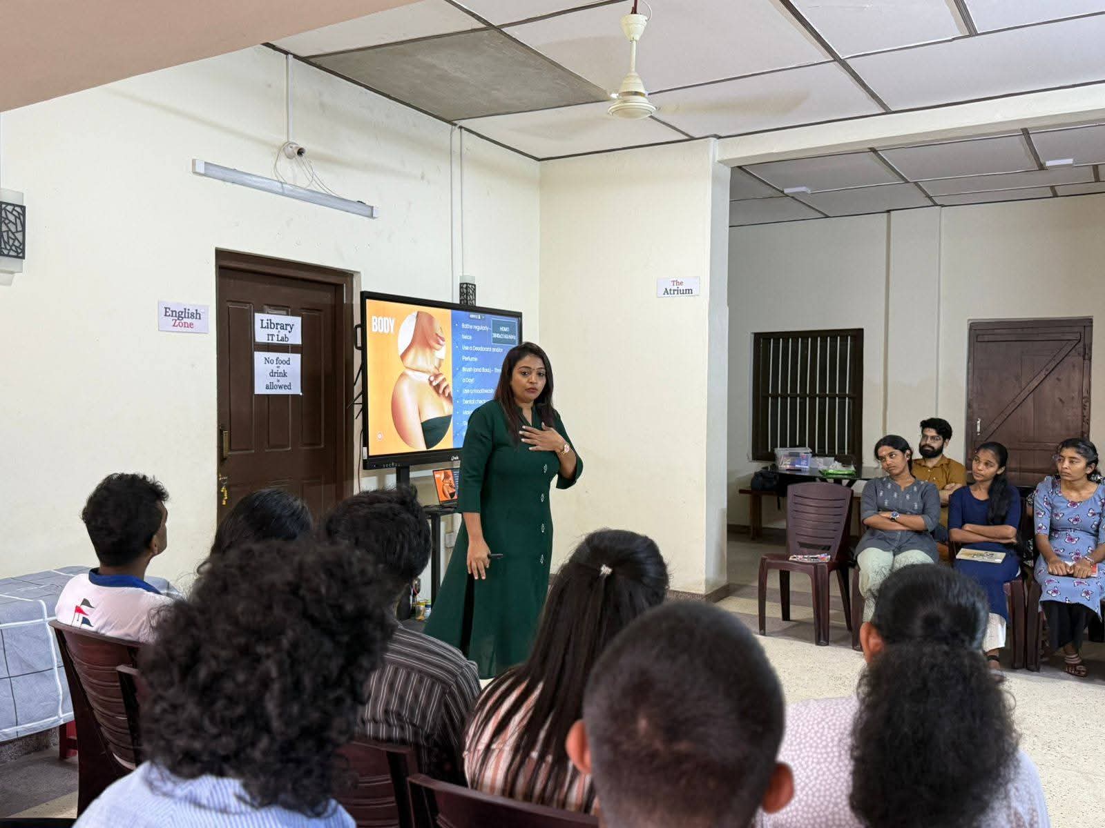 Shivalatha facilitating a participant workshop